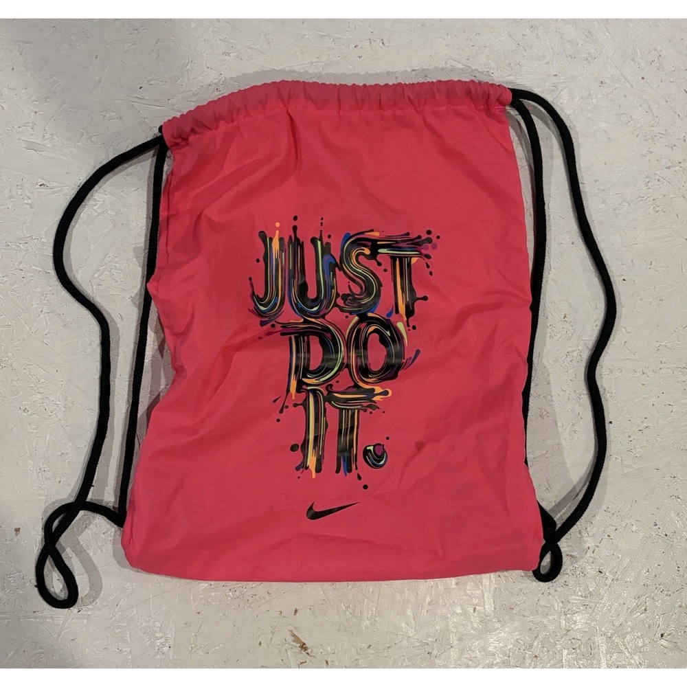 Nike Neon Pink Drawstring Gymsack Backpack Shoe Bag